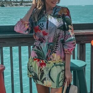 Farm Rio Amazonian Ombre Mini Dress Size S